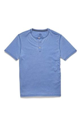 Surfside Supply Co. Sean Burnout Henley in Wedgewood Blue at Nordstrom, Size Xx-Large S