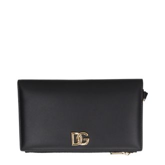 Dolce & Gabbana Dolce&Gabbana Damens Reisepassh&uuml;lle Leder Schwarz