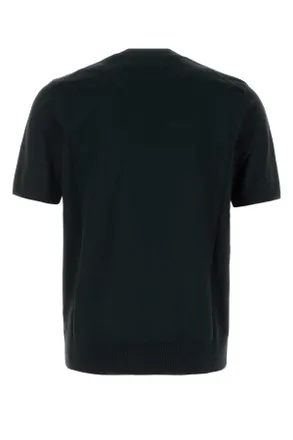 HUGO BOSS Cotton Knit Sweater - Black