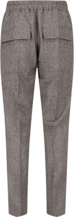 Rick Owens Mens Pantalon Drawstring Slim Long Noir M&eacute;lang&eacute; Gray Trousers