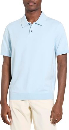 Theory Soris Knit Polo in Light Ocean Air at Nordstrom, Size X-Large