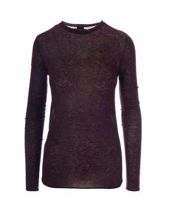 Pinko Sheer Ultrafine Wool Sequin Sweater