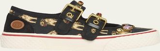 Valentino Garavani Dollyboard St. Petit Charles Double-Strap Sneakers
