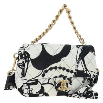 Chanel Pre-owned Vintage Schoudertas - Dames - Pre-owned - Veelkleurig - Maat: ONE Size Satijn