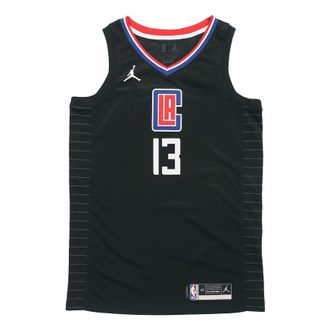 Nike Jordan Air Jordan NBA SW Fan Edition Los Angeles Clippers Jersey 2020-21 Season George No. 13 Black CV9480-012