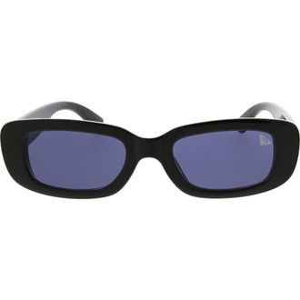 Roxy 53mm Slim Oval Sunglasses in Black at Nordstrom Rack