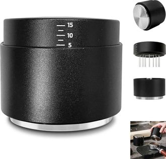 No Brand Dispensador Y Prensador De Caf&eacute; 3 En 1 Con Herramienta Wdt, Kit Dispensador De Espresso, Prensador De Caf&eacute; Para Portafiltro De 58 Mm
