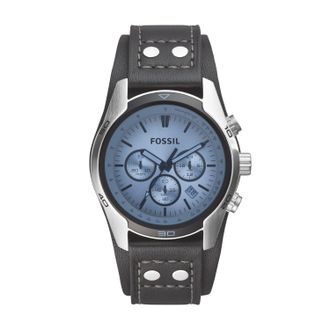 Fossil Mens Coachman 45mm Chronograph, Stainless Steel Watch