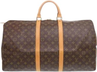 Louis Vuitton Pre-owned Boston Bag - Heren - Vintage Weekendtas - Bruin - ONE Size - Vintage