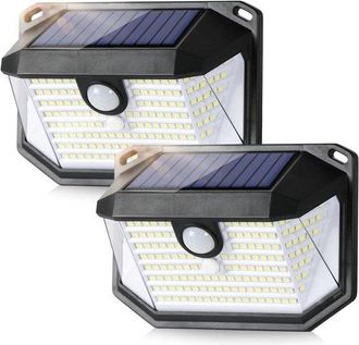 OEM L&aacute;mpara De Exterior, Juego De 2 Piezas, Sensor De Movimiento, Resistente Al Agua, Iluminaci&oacute;n Exterior Con Energ&iacute;a Solar