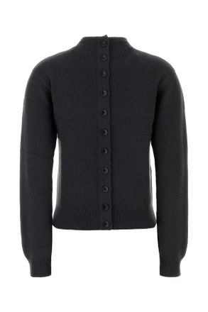 Christophe Lemaire Buttoned Sweater - Black