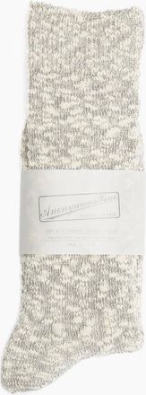 Anonymous Ism Mens Anonymous Ism Classic Slub Crew Mens M.Grey Socks - Size: 9.5/13/12.5/12/11.5/11/9/16/15.5/15/14.5/14/13.5/10.5/10