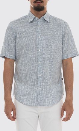 HUGO BOSS Camicia casual in popeline di cotone stampato