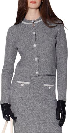 Walter Baker Brenda Cardigan in Heather Grey at Nordstrom Rack, Size X-Small