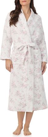 Eileen West Quilted Ballet Robe in Rosebud Print at Nordstrom, Size Large