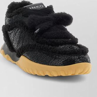 Pinko leather low-top sneakers