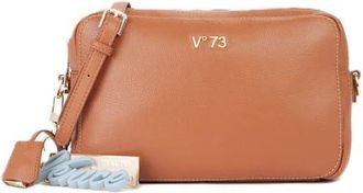 V&deg; 73 Penelope PU Leather Shoulder Bag with 2 Compartments with Double Zip, 27 x 16.5 x 8.5 cm, Adjustable and Removable Shoulder Strap