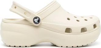 Crocs Klompen met logoplakkaat - Beige