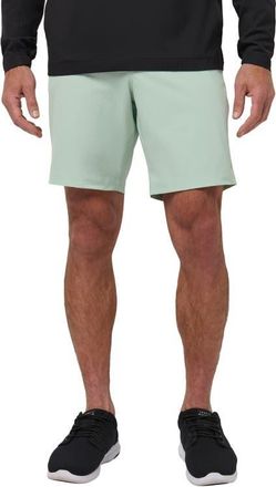 Travis Mathew Wanderlust Chino 9-Inch Shorts in Aqua Foam at Nordstrom, Size 34