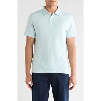 Robert Barakett Alvaro Cotton Blend Knit Polo in Dusty Teal at Nordstrom Rack, Size Xx-Large