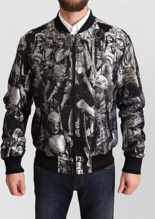 Dolce & Gabbana printed bomber jacket