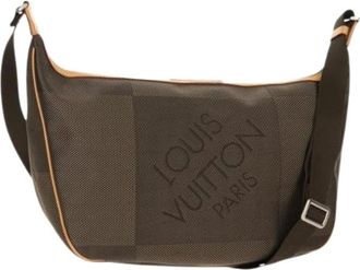 Louis Vuitton Pre-owned Cross Body Bags, female, Brown, Size: ONE SIZE Pre-owned Damier Geant Canvas Shoulder Bag