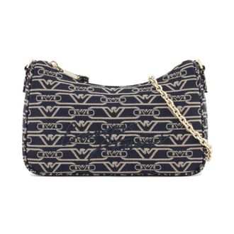 Emporio Armani Shoulder Bags, female, Blue, Size: ONE SIZE Blue Small Bags & Belt Bags