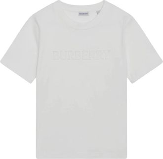 Burberry Frankie T-shirt - Dames - T-shirts - Wit - S - Katoen - Tops