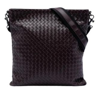 Bottega Veneta Pre-owned Cross Body Bags, female, Brown, Size: ONE SIZE Pre-owned Woven Crossbody Bag