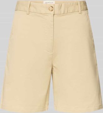 GANT Bermudas mit Ges&auml;&szlig;leistentaschen in Camel, Gr&ouml;&szlig;e 38