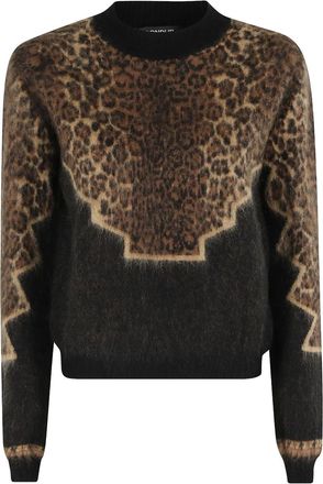 Dondup Maglione con stampa - Marrone