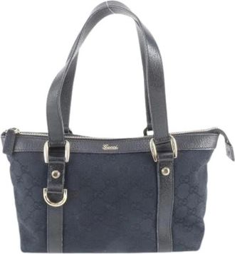 Gucci Pre-owned Tote Bags, female, Black, Size: ONE SIZE Pre-owned Abbey Tote Bag