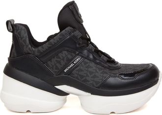 Michael Kors Womens Sneakers Black Pu - Size 38.5 EU/IT