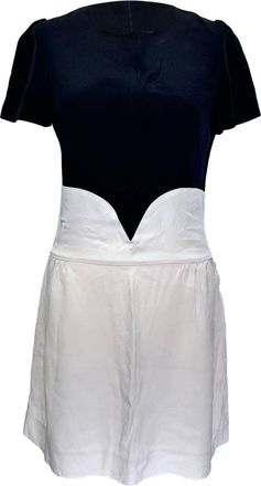 Victoria Beckham Victoria Victoria Beckham Crepe Puff Sleeve Mini Dress in White Acetate