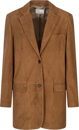 Giuseppe Di Morabito Suede Long Blazer