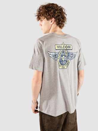 Volcom Free Wheel Hth Camiseta gris