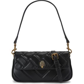 Kurt Geiger Pickle Quilted Leather Shoulder Bag in Black at Nordstrom