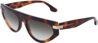 Victoria Beckham Brown Acetate Womens Sunglasses