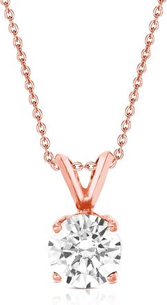 Vir Jewels 1.50 cttw Lab Grown Diamond Solitaire Pendant Necklace in 14K Gold with Chain For Women