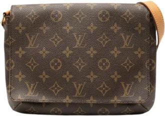 Louis Vuitton Pre-owned Cross Body Bags, female, Brown, Size: ONE SIZE Pre-owned Vintage Leather Cross Body Bag