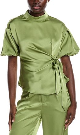 Gracia Side Tie Satin Top