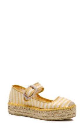 Free People Surfside Platform Espadrille in Lemon Zest at Nordstrom, Size 10
