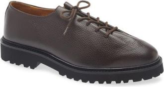 Jacques Solovi&egrave;re Edouard Lug Sole Wholecut Shoe in Ebano at Nordstrom, Size 11.5Us