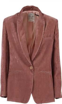 Forte_Forte Forte_Forte Striped Velvet Essential Jacket