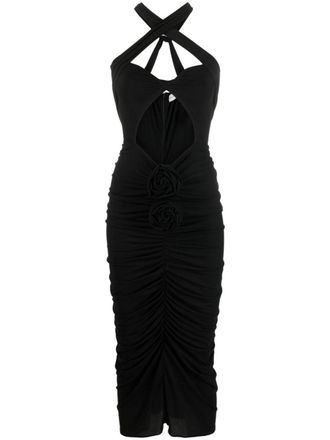 Magda Butrym Abito midi con dettaglio cut-out - Nero