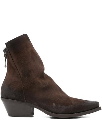 M&eacute;tisse pointed zip boots - Brown