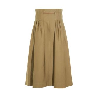 Max Mara Tempio Midi Skirt - female - Max Mara - Midi Skirts - Green - XS - Skirts