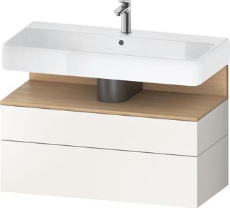 Duravit Duravit - Qatego Mueble Bajo Lavabo, 1 Extra&iacute;ble Y 1 Caj&oacute;n