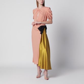 Valentino Pink midi dress with maxi bow