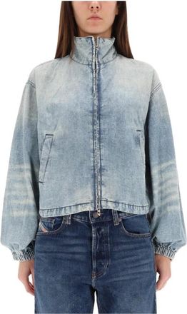 Diesel Cotton Denim De-Flowye-S Jacket - Dames - Spijkerjassen - Blauw - M - Denim - Jassen
